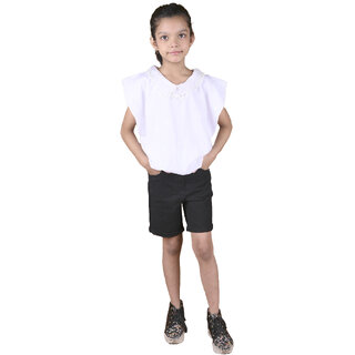 Kid Kupboard Cotton Girls Top, White, Sleeveless, 8-9 Years KIDS6661 Kid Kupboard Cotton Girls Top, White, Sleeveless, 8-9 Years KIDS6661