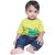 Kid Kupboard Cotton Baby Boys T-Shirt, Yellow, Half-Sleeves, 9-12 Months KIDS6641