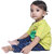 Kid Kupboard Cotton Baby Boys T-Shirt, Yellow, Half-Sleeves, 9-12 Months KIDS6641