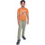 Kid Kupboard Cotton Boys T-Shirt, Orange, Half-Sleeves, 8-9 Years KIDS6645