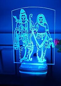 Ram Navami 3D Illusion Led Light Decoration, Jai Shree Ram Navmi Ram Ji Night Lamp