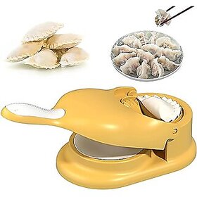 Seema 2 in 1 Dumpling Maker Ghughra Momos Maker Machine, Skin Press Mould for Gujiya Ghughra Mould Machine(Pack of 1)