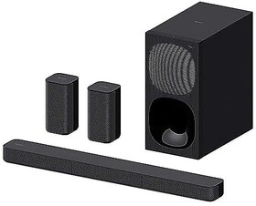 Sony HT-S20R Real 5.1ch Dolby Digital Soundbar for TV with subwoofer and Compact Rear Speakers 5.1ch Home Theatre System (400WBluetooth & USB Connectivity HDMI & Optical connectivity)