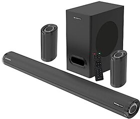 ZEBRONICS Zeb-Juke BAR 9500WS PRO Dolby 5.1 soundbar with Wireless Satellites Dolby Audio 525 Watts Output Power 16.5cm subwoofer HDMI ARC Optical BT v5.0 LED Display Wall Mount and AUXBlack