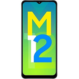                       (Refurbished) Samsung Galaxy M12 (6 GB RAM, 128 GB Storage, White) - Good Condition                                              