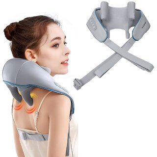                       Neck and Back Massager, Neck Massager with Heating, Body Massager for Body Aches and Pains Relief, Electric Wearable 5D                                              