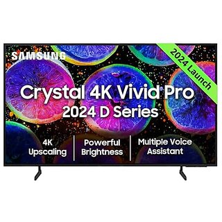 Samsung 108 cm (43 inches) D Series Crystal 4K Vivid Pro Ultra HD Smart LED TV UA43DUE77AKLXL (Black)