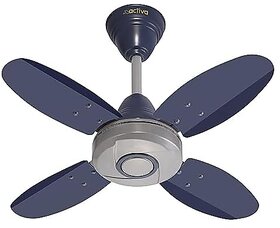 ACTIVA ORNET High Speed 850 RPM 4 Blades (600MM) Anti DUST Coating Ceiling Fan 2 Year Warranty (Silver Blue)