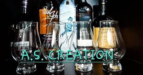 A.S. Creation Indian Tasting Whiskey Glasses Set of 2 (220 ml)- Bar Glass for Drinking Bourbon, Whisky, Scotch, Cocktail