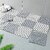 (Pack of 2 ) Rubber Bathroom Mat (Grey and White, Free Design - Non-Slip, Durable, and Easy to Clean Bathroom