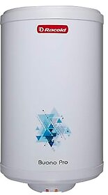 Racold BUONO PRO NXG Storage Water Heater 25L - Free Standard Installation & Pipes 5 Star Rated ABS Body Vertical Geyser for Bathroom3 Safety Levels Rust Proof Body with Titanium Coating White