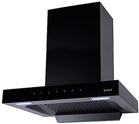 Elica 60 cm 1310 m3/hr Filterless Autoclean Kitchen Chimney (FL 600 SPT HAC MS NERO Touch + Motion Sensor Control Black)