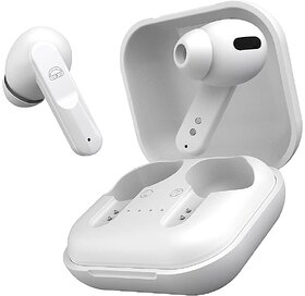 EKKO Earbeats T04 TWS: ENC Call Noise Cancellation, 50H Playtime, 10MM Driver, Twin Connect, Type-C Fast Charging, Siri & Google Assistant (White)