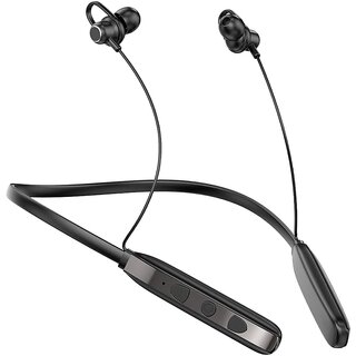                       Digimate Fire 5.0 Neckband - 50 Hours Playtime, Type-C Fast Charging, Bluetooth 5.2, HD Dual Microphones (Black)                                              