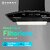 Faber 60 cm 1500m3/hr BLDC Autoclean Chimney|Black Matt Filterless|Oil Collector|Touch & Gesture Control|9 Speed|LED|12 Yrs on Motor 2 Yrs Comprehensive Warranty by Faber|HOOD IRIS BLDC FL HC BK 60