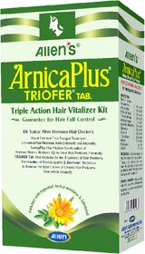 Allen Laboratories Arnica Plus Triple Action Hair Vitalizer 100 ml with Triofer 50 Tablets (Pack of 2)