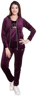 D-LINE Women's Velvet 3-Piece Tracksuit Set