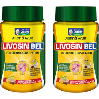 Livosin Bel Granules (200 gm x 2 packs) - Helps ease constipation and associated gas Livosin Bel Granules (200 gm x 2 packs) - Helps ease constipation and associated gas