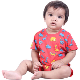 Kid Kupboard Cotton Baby Boys T-Shirt and Short Set, Pink, Half-Sleeves, 9-12 Months KIDS6701 Kid Kupboard Cotton Baby Boys T-Shirt and Short Set, Pink, Half-Sleeves, 9-12 Months KIDS6701