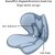 Curble Chair Wider for Posture Correction - Ergonomic Blue Seat Cushion for Back Support and Correct Sitting Position