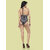 Bold & Bae Fashion Deep-Neck Monokini In Black