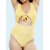 Bold & Bae Fashion Cut-Out Monokini In Dots And Stripes