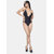 Bold & Bae Fashion Bodysuit With Back Knot In Black