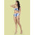 Bold & Bae Fashion Bikini Set With Sarong In Beachy Blue