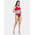 Bold & Bae Fashion Beachwear Scoop Neck Bikini Set In Solid Red