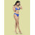 Bold & Bae Fashion Starry Print Bikini Set In blue