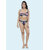 Bold & Bae Fashion Floral Bikini Set In Blue