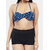 Bold & Bae Fashion Back knot bikini top in Dark Blue