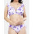 Bold & Bae Fashion Beachwear Ruffled Bikini Top With Panty In Purple