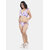 Bold & Bae Fashion Beachwear Ruffled Bikini Top With Panty In Purple