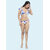 Bold  Bae Fashion Beachwear Ruffled Bikini Top With Panty In Blue