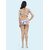 Bold  Bae Fashion Beachwear Ruffled Bikini Top With Panty In Blue