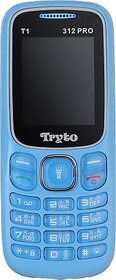 Tryto T1 312 Pro  (Dual Sim, 1.8 Inch Display, 1000mAh Battery, Light Blue)