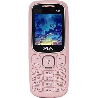 Sia 312 Pro (Dual Sim, 1.77 Inch Display, 1050mAh Battery, Rose Pink) Sia 312 Pro (Dual Sim, 1.77 Inch Display, 1050mAh Battery, Rose Pink)