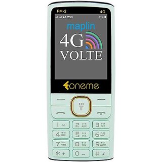 Oneme Fm02-4G (Dual Sim, 2.4 Inch Display, 3000mAh Battery, Green) Oneme Fm02-4G (Dual Sim, 2.4 Inch Display, 3000mAh Battery, Green)