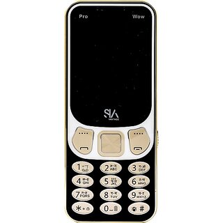                       Sia Pro Wow  (Dual Sim, 2.4 Inch Display, 3000mAh Battery, Black, Gold)                                              