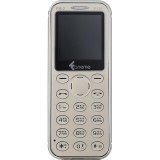                       Oneme Fm-2 F115  (Dual Sim, 1.44 Inch Display, 1000mAh Battery, Gold)                                              
