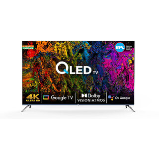                       BPL 165 cm (65 inch) Ultra HD (4K) Google Smart QLED TV with Dolby Vision and Atmos, 65U-D5510                                              
