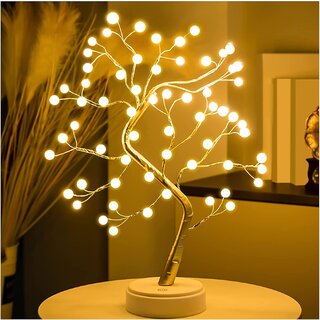                       Tabletop Bonsai Tree Light Touch Switch DIY Artificial Light Tree Lamp Decoration Battery/USB Operated                                              