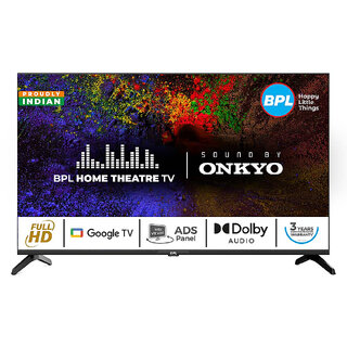                       BPL 109 cm (43 inch) FHD Onkyo Home Theatre Smart LED Google TV, 43F-E5340                                              