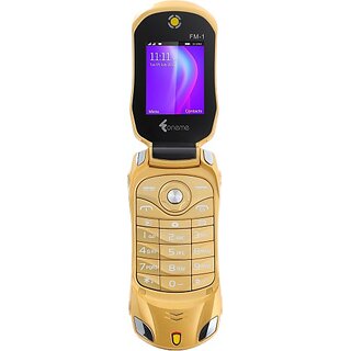                       Oneme Fm-1 (Dual Sim, 1.77 Inch Display, 1000mAh Battery, Yellow)                                              
