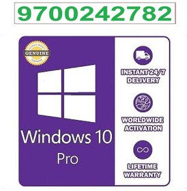 Windows 10 Pro Genuine Retail Key Instant Delivery Lifetime Validity CALL 9700242782