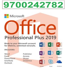 Office Professional Plus 2019 Retail Key Instant Delivery Lifetime Validity. Call 9700242782