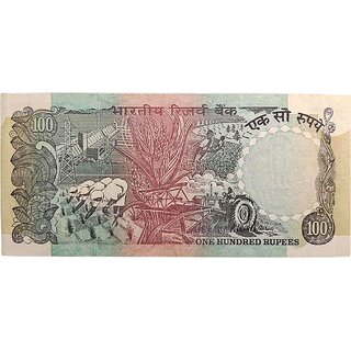                       hundred rupees specimen banknote papermoney                                              