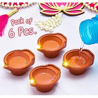                       Water Sensor Led Diya Pack of 6                                              