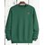 Fashlook Mens Light Green Solid Round Neck Full Sleeve Sweatshirt